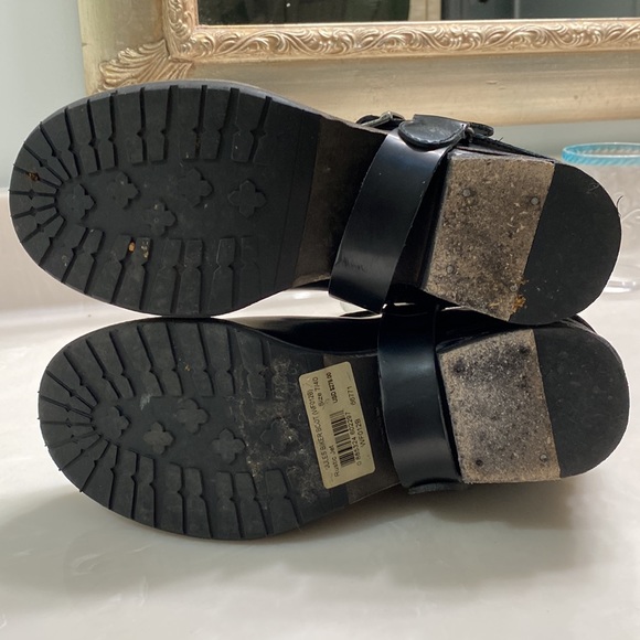 All Saints Jules Biker Boot Womens Size 7/40. Leather, distressed heel, Cool AF - Picture 7 of 11